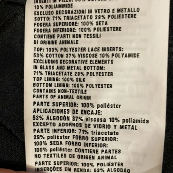 Miu Miu Mini~dress Silk, Lace, Crystal Embellishments, Length👌, Check! - Picture 15 of 15